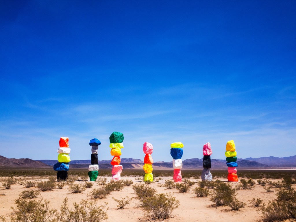 Seven Magic Mountains, Nevada. USA.